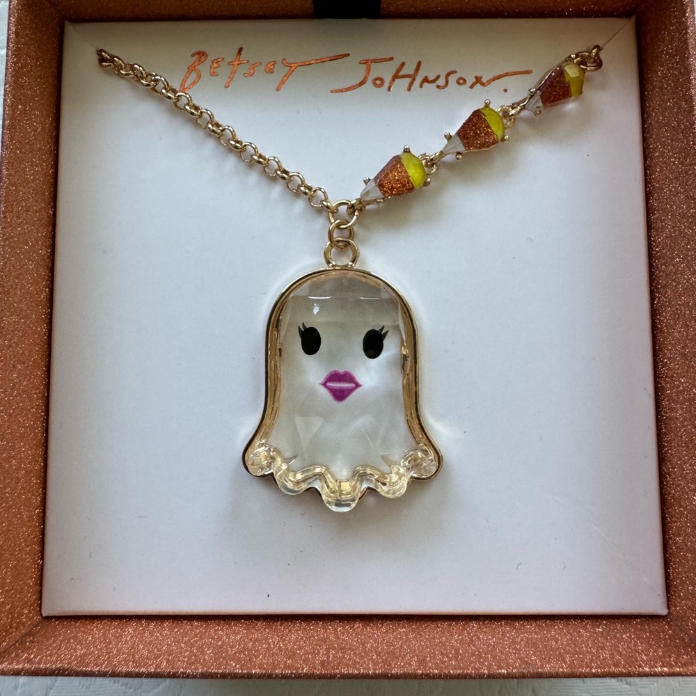 Betsey Johnson clear ghost Necklaces
